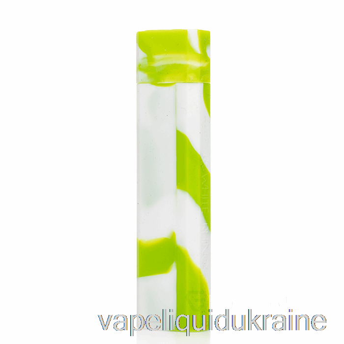 Vape Ukraine White Rhino Silicone Dab Out [Quartz] Green White (UV Glow)